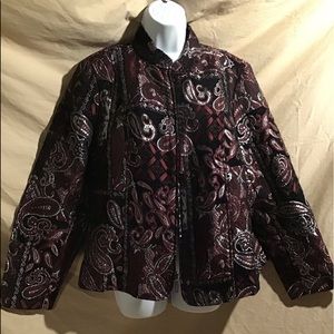 NWOT Christopher& Banks tapestry jacket